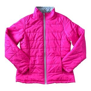Faded Glory Pink Puffer Jacket Women’s Size Medium (8-10)